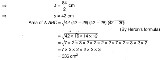 NCERT Solutions for Class 9 Maths Chapter 7 Heron's Formula 7.2 4A